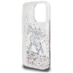 Karl Lagerfeld Liquid Glitter Choupette Logo Transparent Kryt iPhone 16 Pro Max