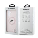 Karl Lagerfeld Liquid Silicone K&CH Heads MagSafe Pink Kryt Samsung Galaxy S25 Fe