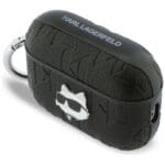 Karl Lagerfeld Monogram Choupette Head Black Kryt AirPods Pro