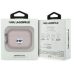 Karl Lagerfeld Monogram Choupette Head Pink Kryt AirPods Pro