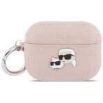 Karl Lagerfeld Monogram Karl & Choupette Head Pink Kryt AirPods Pro
