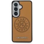 Karl Lagerfeld Perforated KL MagSafe Brown Kryt Samsung Galaxy S26