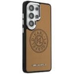 Karl Lagerfeld Perforated KL MagSafe Brown Kryt Samsung Galaxy S26 Ultra