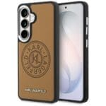 Karl Lagerfeld Perforated KL MagSafe Plus Brown Kryt Samsung Galaxy S26