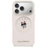 Karl Lagerfeld Point & Choupette Sketch MagSafe Pink Kryt iPhone 17 Pro