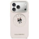 Karl Lagerfeld Point & Choupette Sketch MagSafe Pink Kryt iPhone 17 Pro Max