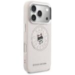 Karl Lagerfeld Point & Choupette Sketch MagSafe Pink Kryt iPhone 17 Pro Max