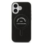 Karl Lagerfeld PU RSG Logo MagSafe Black Kryt iPhone 17