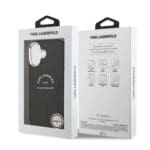 Karl Lagerfeld PU RSG Logo MagSafe Black Kryt iPhone 17