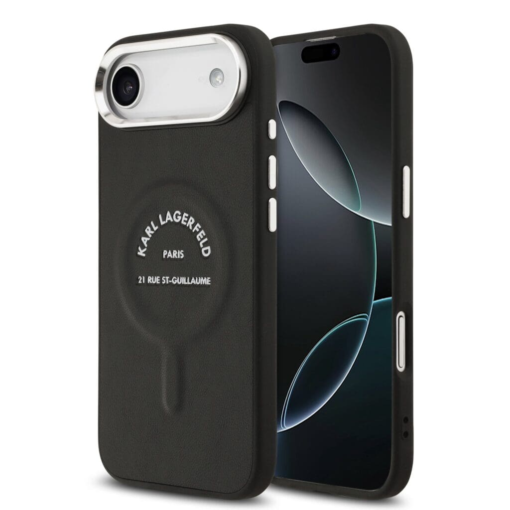 Karl Lagerfeld PU RSG Logo MagSafe Black Kryt iPhone 17 Air