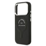 Karl Lagerfeld PU RSG Logo MagSafe Black Kryt iPhone 17 Pro