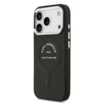 Karl Lagerfeld PU RSG Logo MagSafe Black Kryt iPhone 17 Pro Max