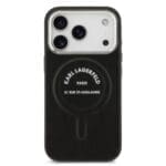 Karl Lagerfeld PU RSG Logo MagSafe Black Kryt iPhone 17 Pro Max