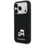 Karl Lagerfeld Rhinestones Karl&Choupette Pin Black Kryt iPhone 17 Pro
