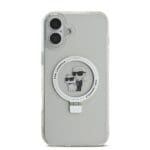 Karl Lagerfeld Ringstand Karl and Choupette MagSafe White Kryt iPhone 16