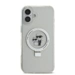 Karl Lagerfeld Ringstand Karl and Choupette MagSafe White Kryt iPhone 16 Plus