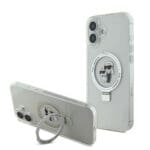 Karl Lagerfeld Ringstand Karl and Choupette MagSafe White Kryt iPhone 16 Plus