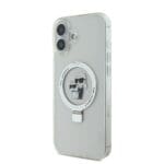 Karl Lagerfeld Ringstand Karl and Choupette MagSafe White Kryt iPhone 16 Plus