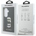 Karl Lagerfeld Saffiano Double Heads Metal Black Kryt Samsung Galaxy S26
