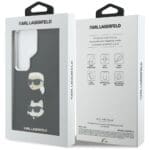 Karl Lagerfeld Saffiano Double Heads Metal Black Kryt Samsung Galaxy S26 Ultra