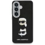 Karl Lagerfeld Saffiano Double Heads Metal Plus Black Kryt Samsung Galaxy S26