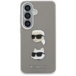Karl Lagerfeld Saffiano Double Heads Metal Silver Kryt Samsung Galaxy S26