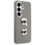 Karl Lagerfeld Saffiano Double Heads Metal Silver Kryt Samsung Galaxy S26