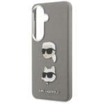 Karl Lagerfeld Saffiano Double Heads Metal Silver Kryt Samsung Galaxy S26