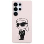 Karl Lagerfeld Silicone Graffiti Ikonik Printed Logo MagSafe Pink Kryt Samsung Galaxy S25 Ultra