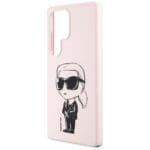 Karl Lagerfeld Silicone Graffiti Ikonik Printed Logo MagSafe Pink Kryt Samsung Galaxy S25 Ultra