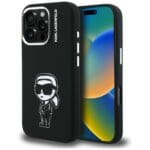 Karl Lagerfeld Silicone Karl Sketch MagSafe Black Kryt iPhone 16 Pro