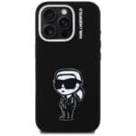 Karl Lagerfeld Silicone Karl Sketch MagSafe Black Kryt iPhone 16 Pro Max