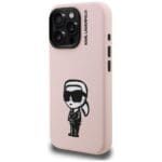 Karl Lagerfeld Silicone Karl Sketch MagSafe Pink Kryt iPhone 16 Pro
