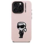 Karl Lagerfeld Silicone Karl Sketch MagSafe Pink Kryt iPhone 16 Pro
