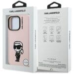 Karl Lagerfeld Silicone Karl Sketch MagSafe Pink Kryt iPhone 16 Pro Max