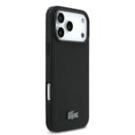 Lacoste Iconic Petit Pique MagSafe Wallet pro Black Kryt iPhone 17 Pro Max