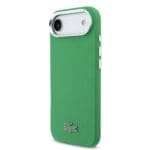 Lacoste Iconic Petit Pique Metal Logo MagSafe Green Kryt iPhone 17 Air