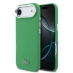 Lacoste Iconic Petit Pique Metal Logo MagSafe Green Kryt iPhone 17 Air