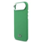 Lacoste Iconic Petit Pique Metal Logo MagSafe Green Kryt iPhone 17 Air