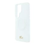 Lacoste PC/TPU Frosted Finish Gold Logo Magnetic White Kryt Samsung Galaxy S26 Ultra