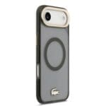 Lacoste PC/TPU Frosted Finish Gold Logo MagSafe Black Kryt iPhone 17 Air