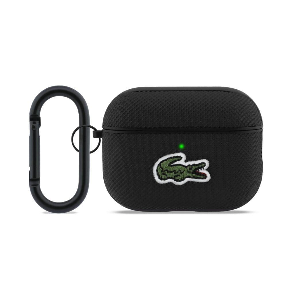 Lacoste Petit Pique Croc Logo Patch Black Kryt AirPods Pro