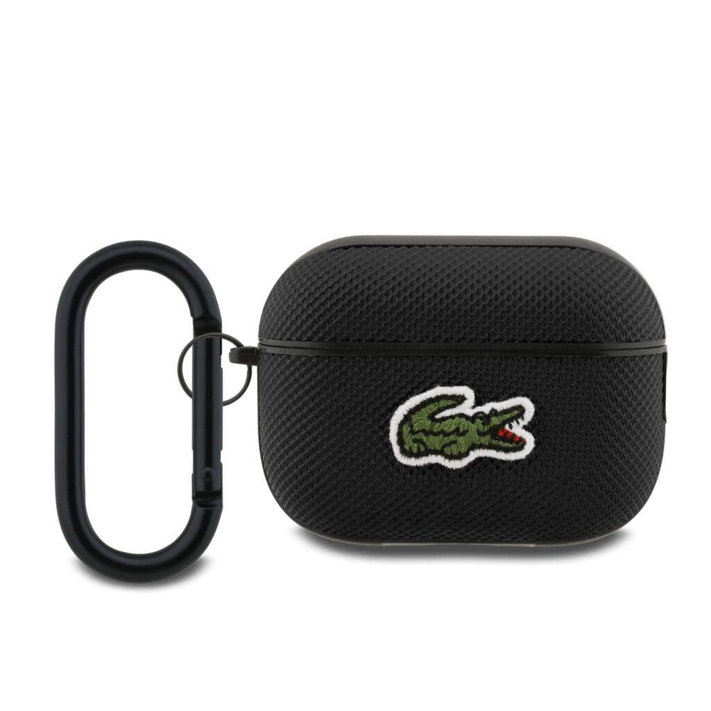 Lacoste Petit Pique Croc Logo Patch Black Kryt AirPods Pro 2