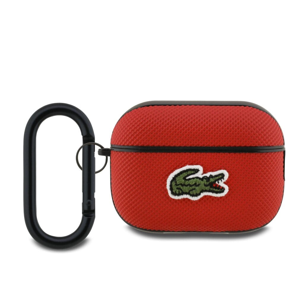 Lacoste Petit Pique Croc Logo Patch Red Kryt AirPods Pro 2