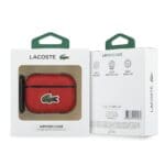 Lacoste Petit Pique Croc Logo Patch Red Kryt AirPods Pro