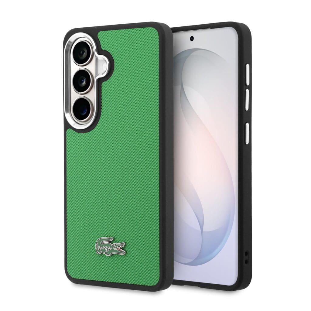 Lacoste Petit Pique Metal Logo Magnetic Estragon Green Kryt Samsung Galaxy S26