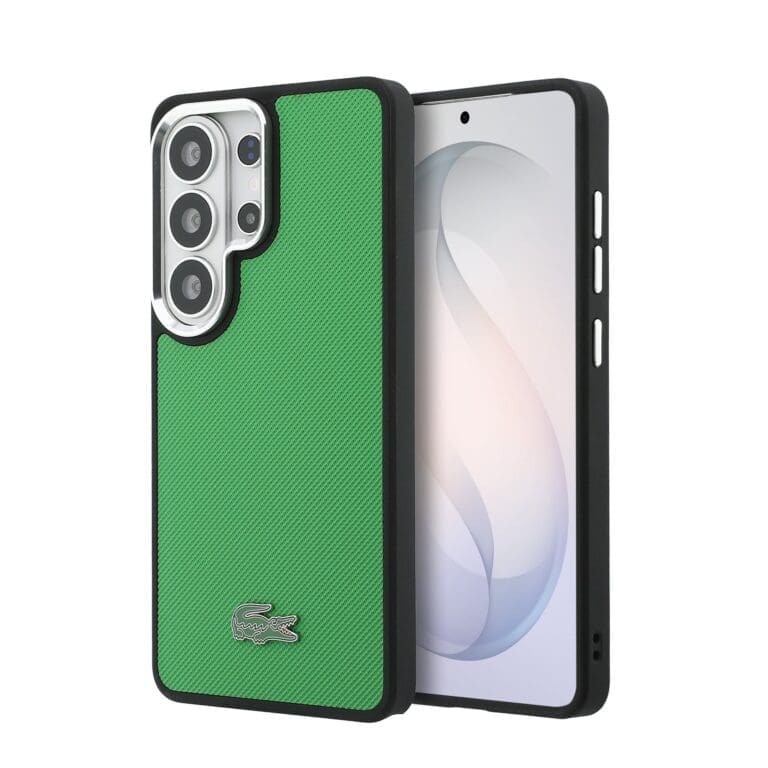 Lacoste Petit Pique Metal Logo Magnetic Estragon Green Kryt Samsung Galaxy S26 Ultra