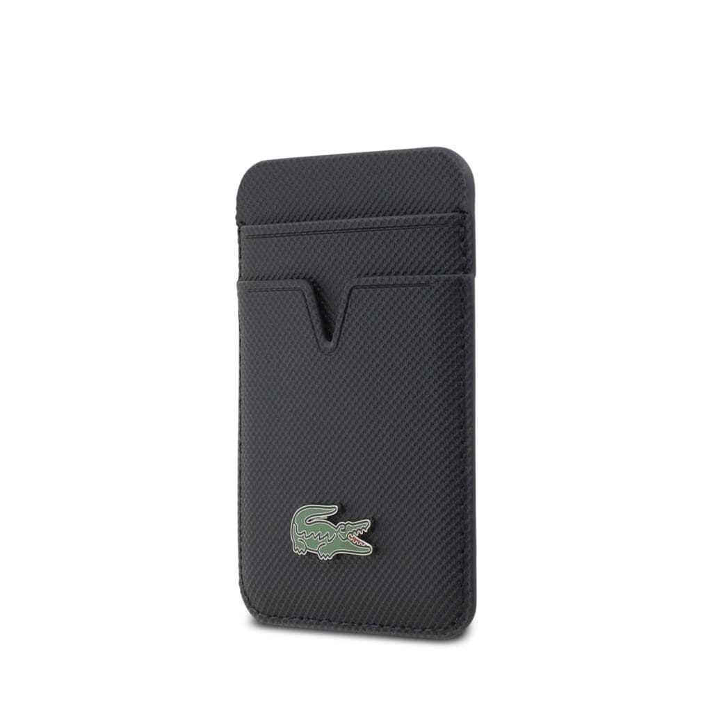 Lacoste PU Iconic Petit Pique MagSafe Wallet Navy