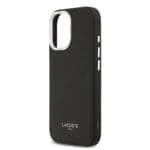 Lacoste PU Leather Champs Elysees MagSafe Black Kryt iPhone 17