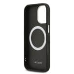 Lacoste PU Leather Champs Elysees MagSafe Black Kryt iPhone 17